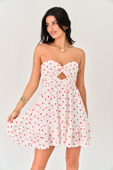 Summer Breeze Dress in Red Polka Dot