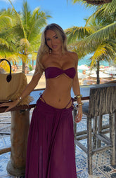 Kaya Bikini Top Boysenberry