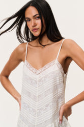 Bessette Silk Lace Mini Dress