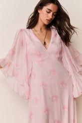 Brinley Floral Chiffon Maxi Dress