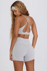 Soft Active Mini Shorts in Grey