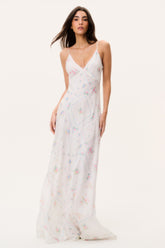 Castilla Silk Patchwork Maxi Dress