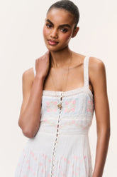 Cerys Embroidered Cotton Maxi Dress