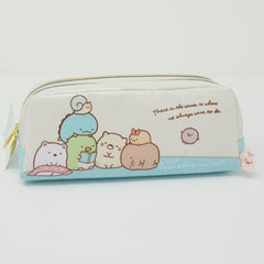 2017 Blue Musical Pattern 2 Zipper Pen Pouch - Sumikkogurashi