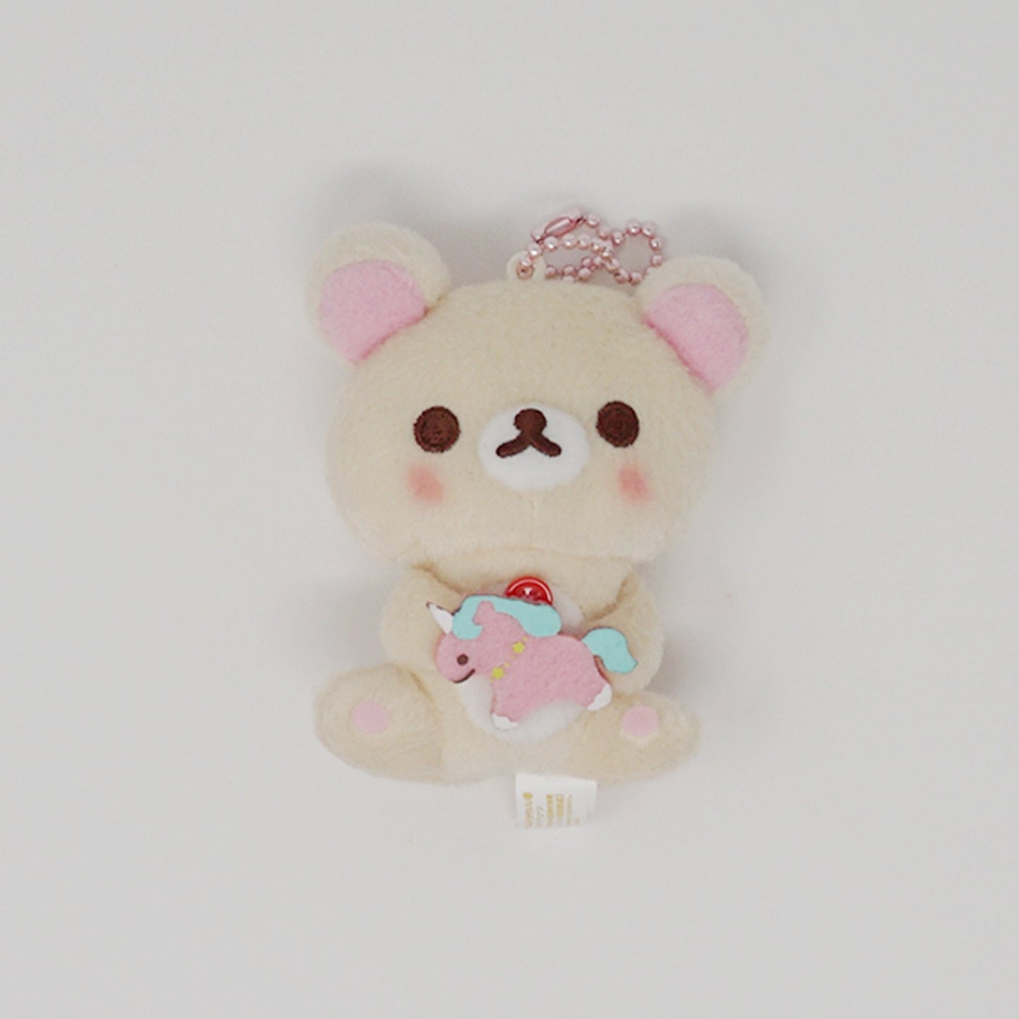 2017 Blushing Korilakkuma with Unicorn Prize Plush Keychain - Rilakkuma Bunny
