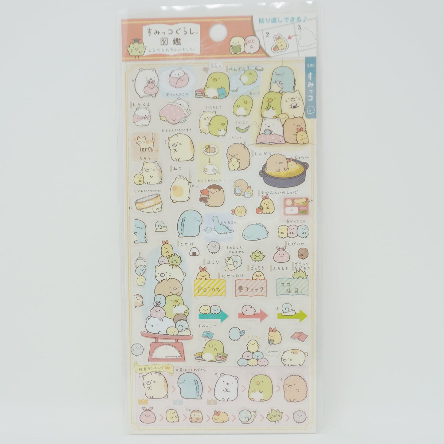 2016 Sumikkogurashi Calendar Planner Stickers - Studying Sumikko - San-X