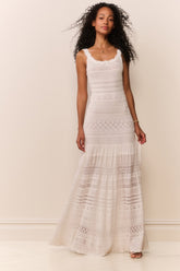 Solenne Fine Pointelle Maxi Dress
