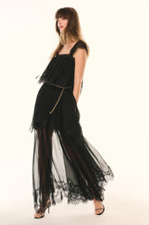 Maralee Silk Chiffon Maxi Dress