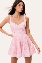 Nabi Linen Floral Mini Dress