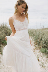 Espa Lace-Trimmed Maxi Dress
