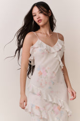 Rialto Floral Bow Print Maxi Dress