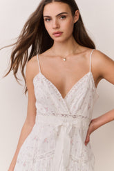 Sibelle Floral Embroidered Cotton Mini Dress