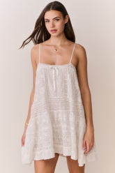 Vionett Cotton Victorian Mini Dress