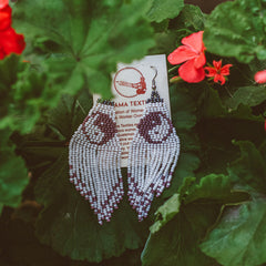 Beaded Earrings - Yin & Yang