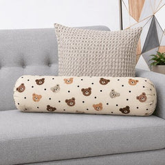 Happy Matty Bear Print Cuddle Bloster Pillow