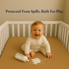 Camel Waterproof Crib Mattress Protector Sheet
