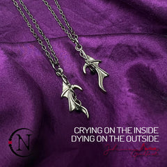Crying On The Inside Dying On The Outside Friendship Necklaces by Johnnie Guilbert