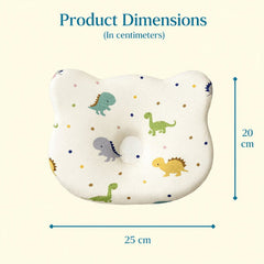 Happy Matty Dinosaur Print Cloud Head Pillow Size Guide – 25 cm Width × 20 cm Height