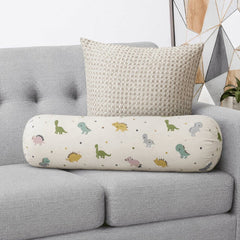 Happy Matty Dinosaur Print Cuddle Bolster Pillow