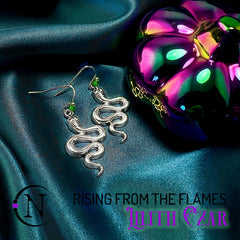 Earrings ~ Rising From The Flames Holiday 2024 by Lilith Czar ~ Limited Edition