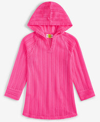 Epic Threads Girls Hooded Long Sleeve Mesh Cover-Up