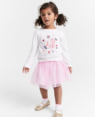 Epic Threads Toddler Girls Long-Sleeve Scandi Squirrel Graphic T-Shirt