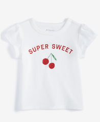 First Impressions Baby Girls Super Sweet Cherry Graphic T-Shirt