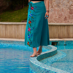 Floral Wrap Skirt