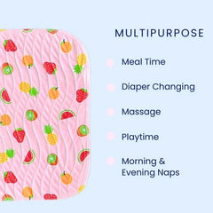 Premium Multipurpose Baby Mat for Feeding, Diaper Changes & Playtime