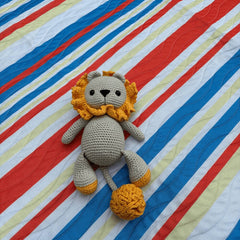 Baby-Safe Handmade Lion King Crochet Toy