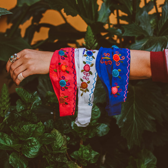 Handwoven Floral Headband