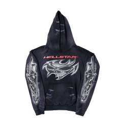 Hellstar Studios Airbrushed Skull Hoodie New