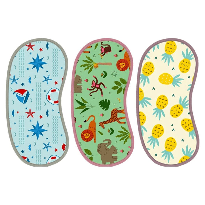 Jungle Print, Pineapple Prints & Nautical Print Burp Sheet Large