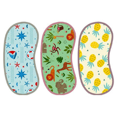 Jungle Print, Pineapple Prints & Nautical Print Burp Sheet Large