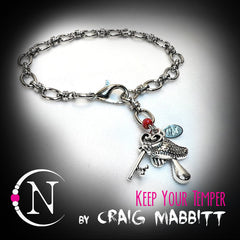 Keep Your Temper Chain Bracelet by Craig Mabbitt