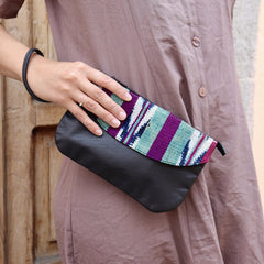 Leather Clutch - Jaspe