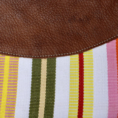 Leather Clutch - Stripes