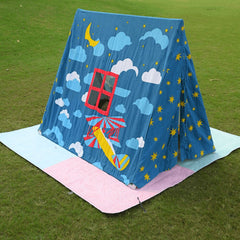 Happy Matty Midnight Play Tent for Kids with Star Print