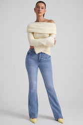 High-Rise Flared Jeans in Vintage Wash