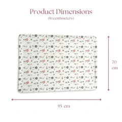 Happy Matty Panda Blanket Size Guide – 95 cm Width × 70 cm Height