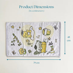 Peach Printed Towel