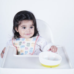 Happy Matty Cat Print Baby Bibs Large