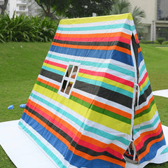 Portable Rainbow Playhouse Tent for Kids with Window