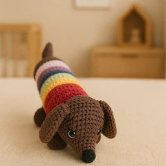 Happy Matty Rainbow Stackable Dog Toy for Babies