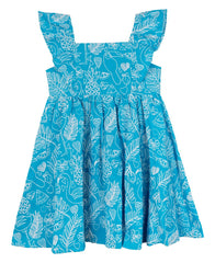 Rare Editions Toddler Girls Embroidered Tropic Print Dress