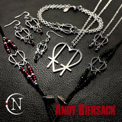 Red New Size ~ "Andy Mark" NTIO Bracelet by Andy Biersack