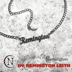 Remington Nameplate Necklace by Remington Leith ~ LIMITED EDITION PRE-ORDER