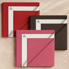 Salmon Rose + Pink + Grey Dry Sheet (Pack of 3)
