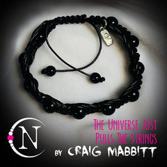 The Universe Just Pulls Strings Gemstone Chord Bracelet by Craig Mabbitt