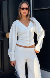 Kassandra Knit Cardigan Off White